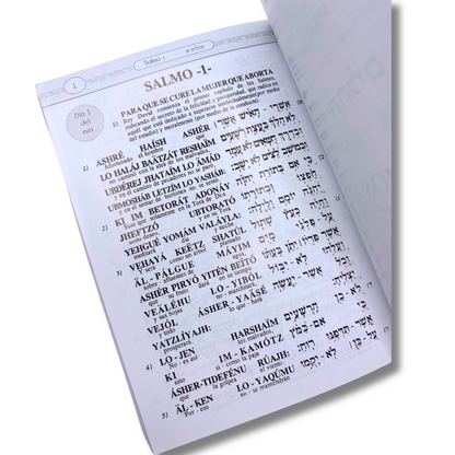 Libro De Salmos De Bolsillo Edición Hebreo Español Fonetica